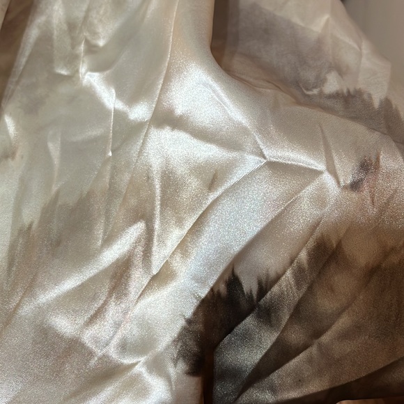 Cider satin watercolour cowel neck dress - Picture 5 of 5